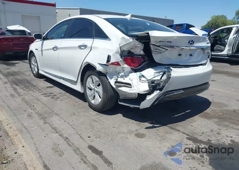 2013 Hyundai Sonata Hybrid z USA, uszkodzony, nr VIN KMHEC4A44DA088438